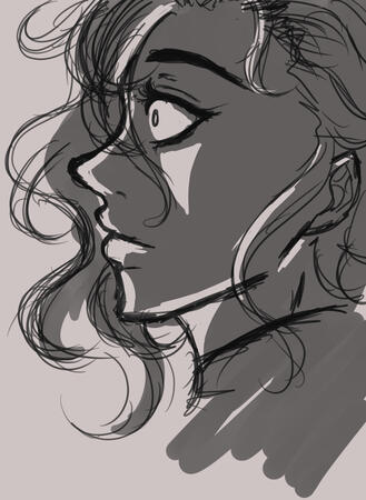 Spider-Man Levi - side profile/sketch